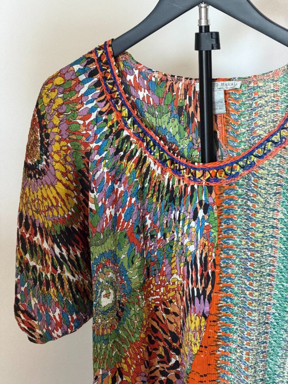 Alberto Makali Multicolor Abstract Print Blouse